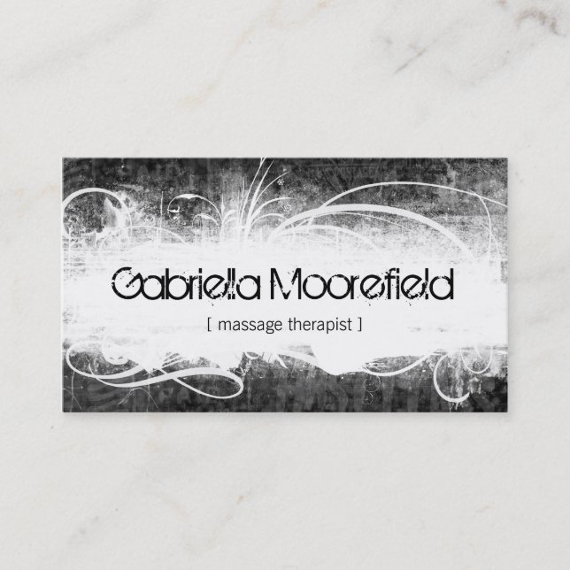 Terapi för ytterlighetGrungemassage Visitkort (Framsida)