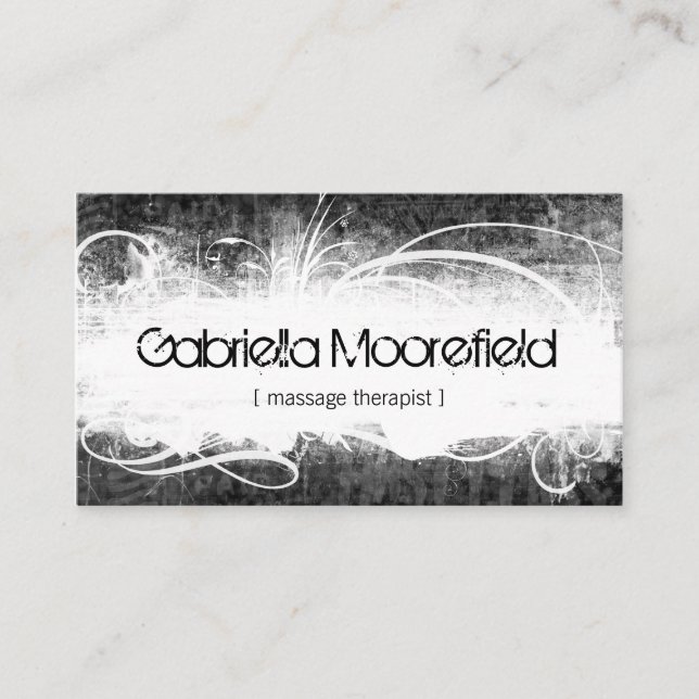 Terapi för ytterlighetGrungemassage Visitkort (Framsida)