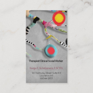 Terapi- och rådgivningstjänster visitkort