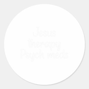 Terapi Psych Meds - Christian Mental Health Runt Klistermärke