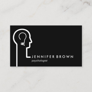 Terapi psykiater mänsklig hjärna visitkort