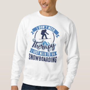 Terapi Snowboardåkning Lång Ärmad Tröja