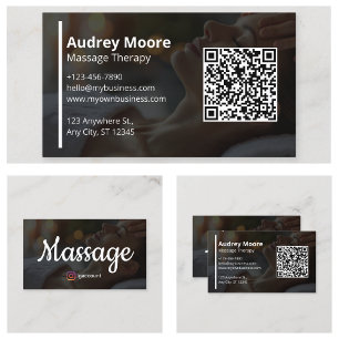 Terapihänder Massage terapi Visitkort
