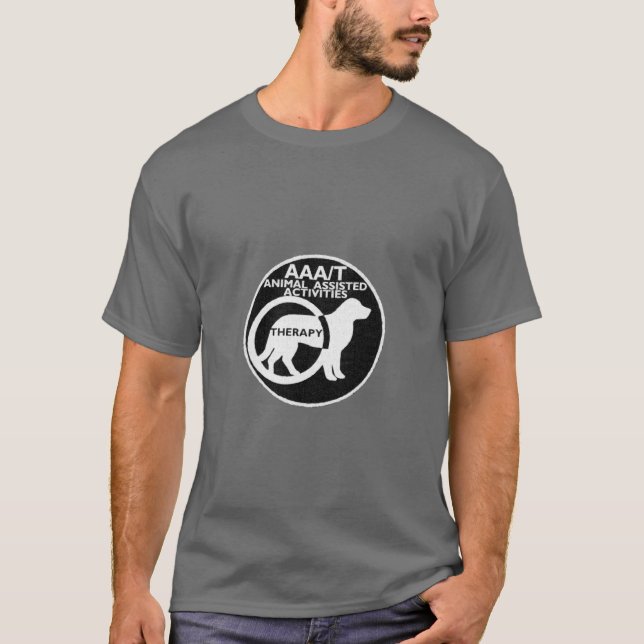 TERAPIHUNDDJUR HJÄLPTE AKTIVITETER TEE SHIRT (Framsida)