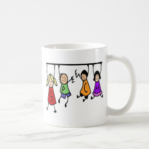Terapikonst i Tecknad Tal Kaffemugg
