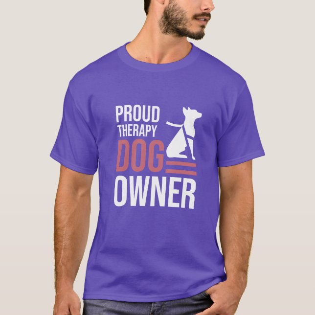 Terapiska Hund presentvänner T Shirt (Framsida)