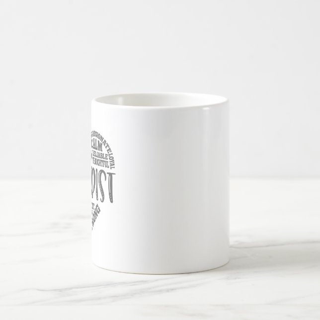 Terapist, beteendemönster, psykolog kaffemugg (Center)