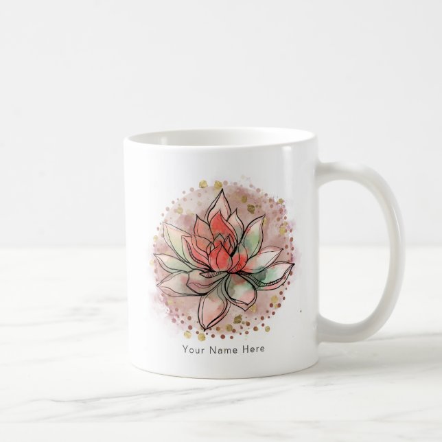 Terapist Spa Succulent Yoga Healing Clinic Salon Kaffemugg (Höger)