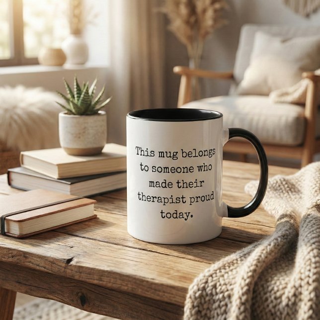 Terapy Humor Mental hälsa Sarcastic Citat Mugg (Skapare uppladdad)