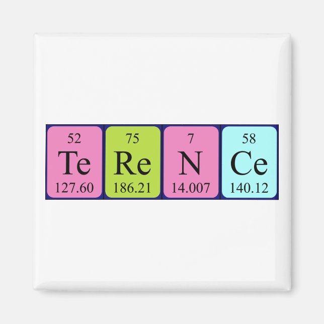 Terence periodisk magnet bord namn (Framsidan)