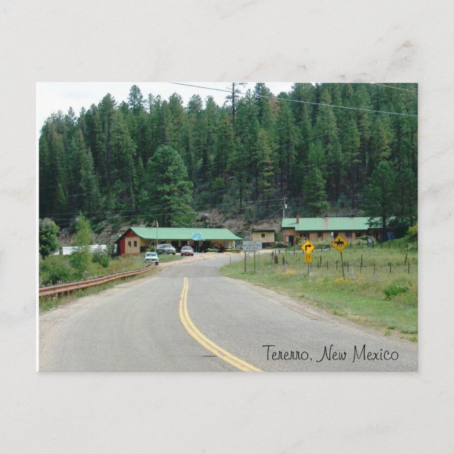 Tererro, New mexico vykort (Framsida)