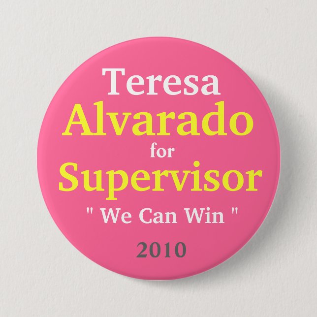 Teresa Alvarado för arbetsledaren, 2010 Knapp (Framsida)