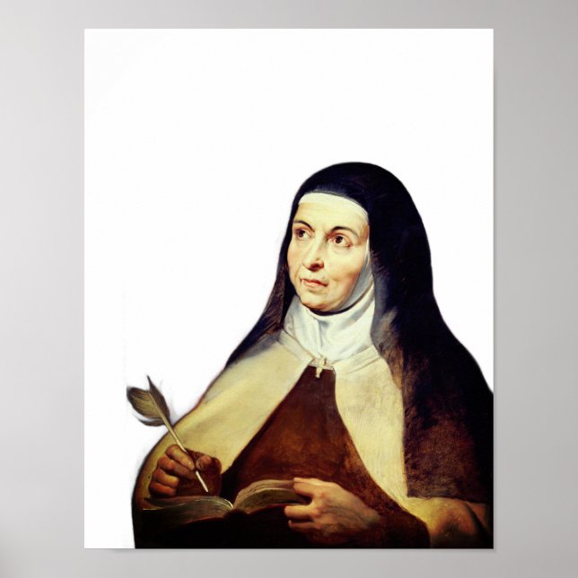 Teresa Ávila av Rubens Poster (Framsidan)