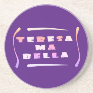 Teresa Bella tillverkat av hennes blandade färg-ko Underlägg