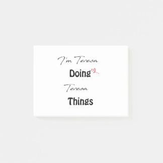 Teresa Doing Teresa Sak Post-it Block