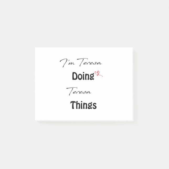 Teresa Doing Teresa Sak Post-it Block (Framsida)