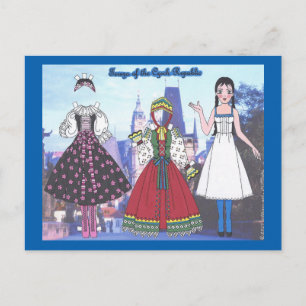 Tereza Papper Doll Postcard Vykort