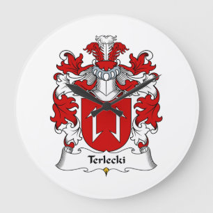 Terlecki Family Crest Stor Klocka