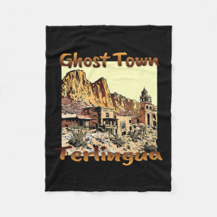 Terlingua Ghost Town Texas A Unique Helgdag Fleecefilt