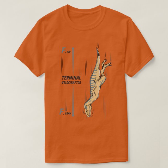 Terminal Velociraptor  T Shirt (Design framsida)