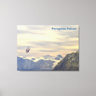 Terminalhastighet Peregrine Falcon Canvastryck