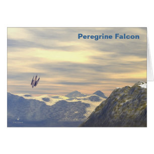 Terminalhastighet Peregrine Falcon Hälsningskort