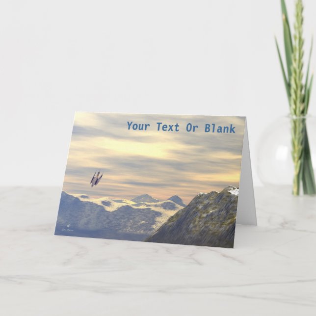 Terminalhastighet Peregrine Falcon Kort (Framsida)