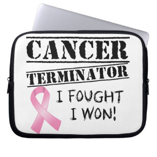 Terminator för bröstcancer laptop sleeve