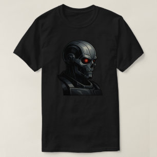 Terminator Skalle Power Force Grafisk Design Cool T Shirt