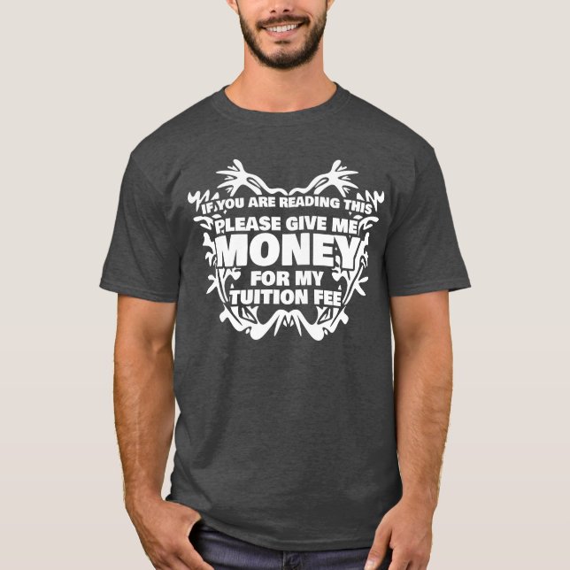 Terminsavgift för studenter retro t shirt (Framsida)