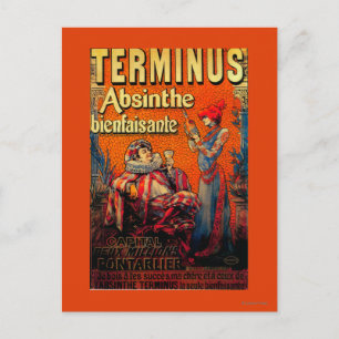 Terminus Absinthe Vintage PosterEurope Vykort