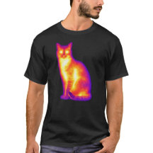 Termisk Katt Infraröd Värme Vision Konst