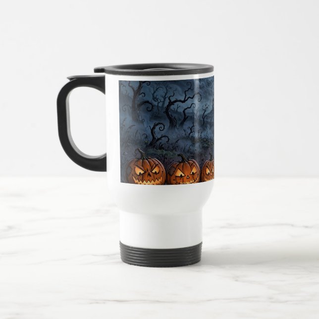 Termisk resemugg med halloween-design (Vänster)