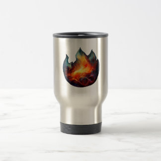Termisk tumbler - Flammor konstverk Resemugg