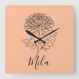 Termisk tumbler fyrkantig klocka