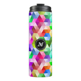 Termisk tumlare för monogram geometriskt Rainbow F