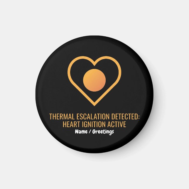 Termisk upptrappning upptäckt Heart Ignition Aktiv Magnet (Framsidan)