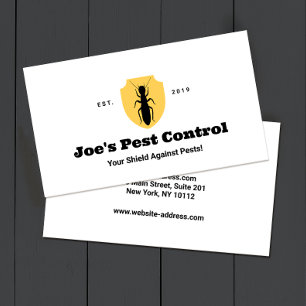 Termite Pest Control Exterminator Visitkort