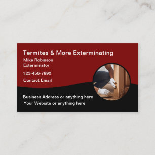 Termites Extermination Pest Control Visitkort