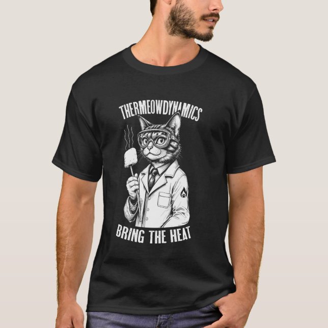 Termodynamik Katt Termoowdynamik Marshmallow Sc T Shirt (Framsida)