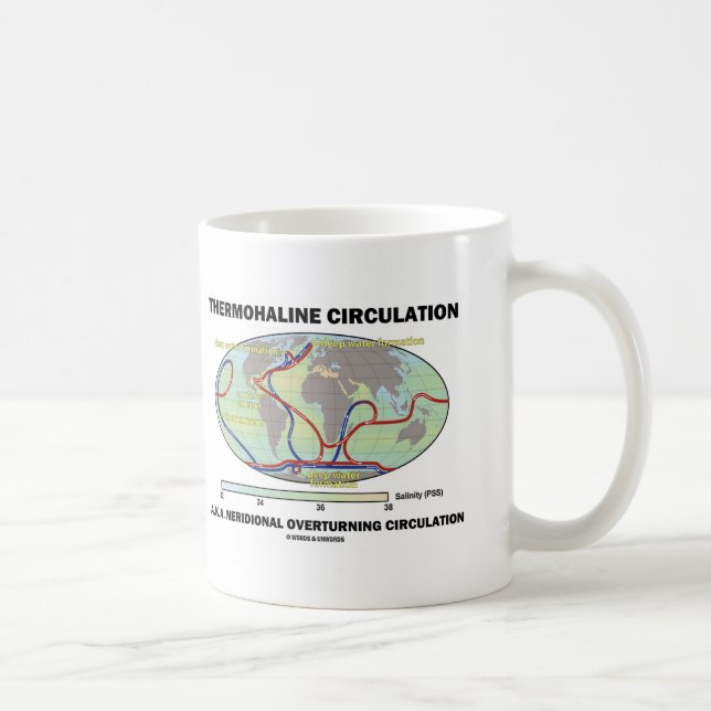 Termohalincirkulation (Meridional vältning) Kaffemugg (Höger)