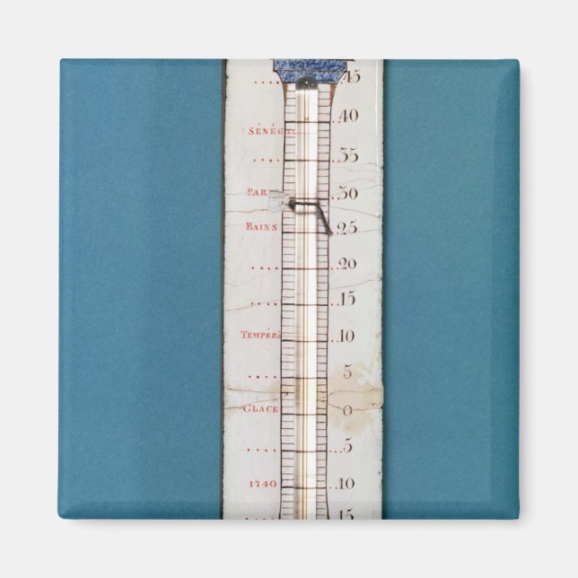 Termometer överdragen med en frygiansk motorhuv magnet (Framsidan)