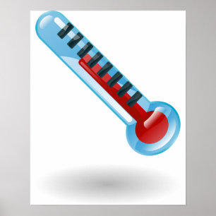Termometertemperatur Poster