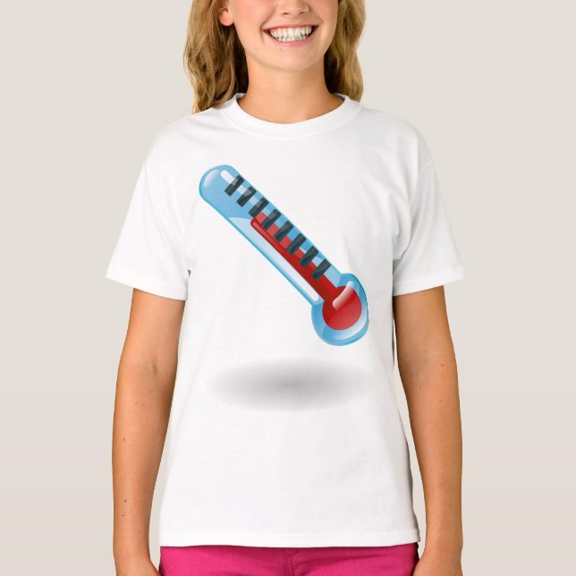 Termometertemperatur T Shirt (Framsida)