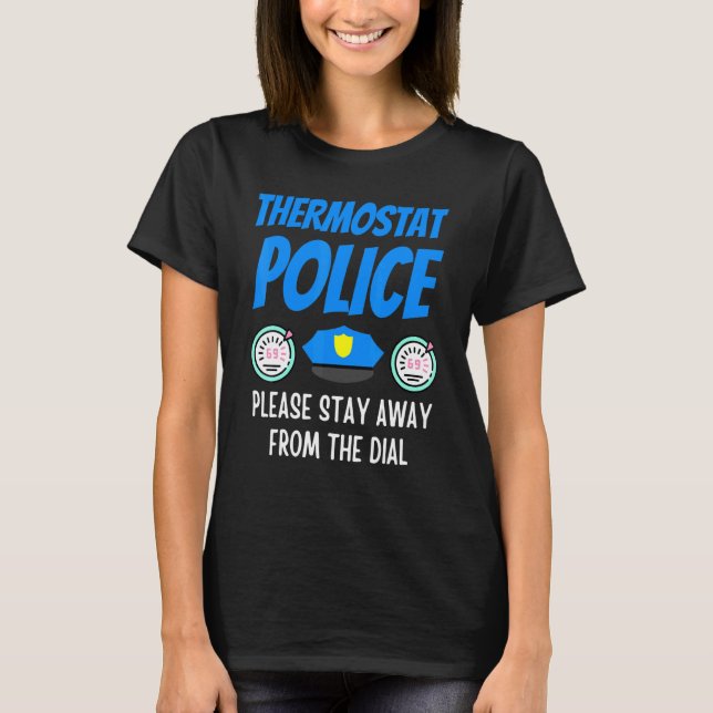 Termostatpolisen Fars dag Pappa Humor 6 T Shirt (Framsida)
