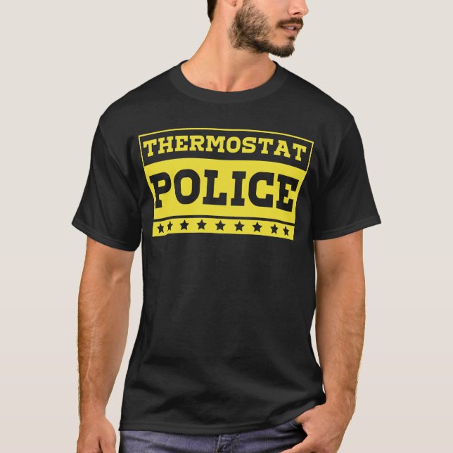 Termostatpolisen gul t shirt (Framsida)