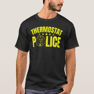 Termostatpolisen Pappa Fars dag Blue Line USA FL T Shirt