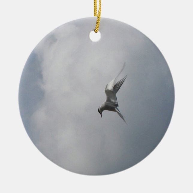 Tern i Himlar-ornament, anpassa Julgransprydnad Keramik (Framsidan)