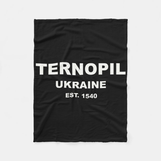 Ternopil Ukraina  Fleecefilt (Framsidan)