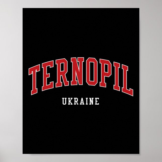 Ternopil Ukraina Högskola Universitetsstil  Poster (Framsidan)